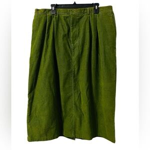 Lands’ End Corduroy Skirt Women’s Plus 2X Prairie Heritage Modest Y2K Deadstock